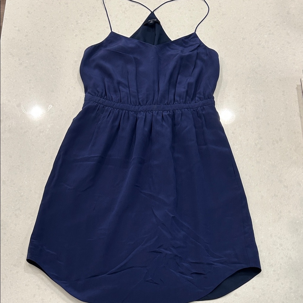 Madewell Deep Blue Strappy Dress